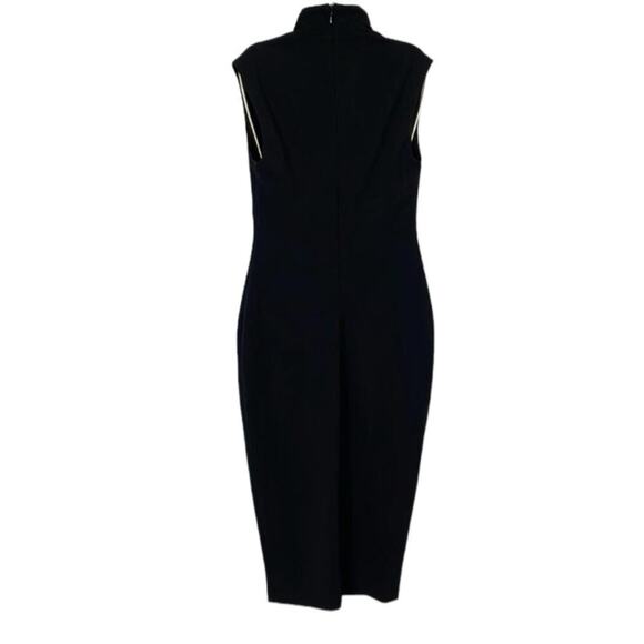 Nookie Manhattan Cutout Chest High Neck Bodycon Midi Dress in Black Sz M NEW - Picture 3 of 7